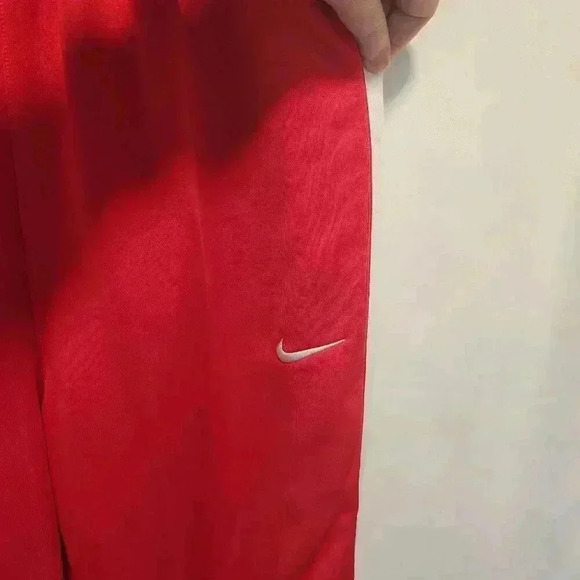 Nike Dri-Fit Size‎ Large (T) Tear-Away Athletic Pants Red with White Stripe - Picture 2 of 11